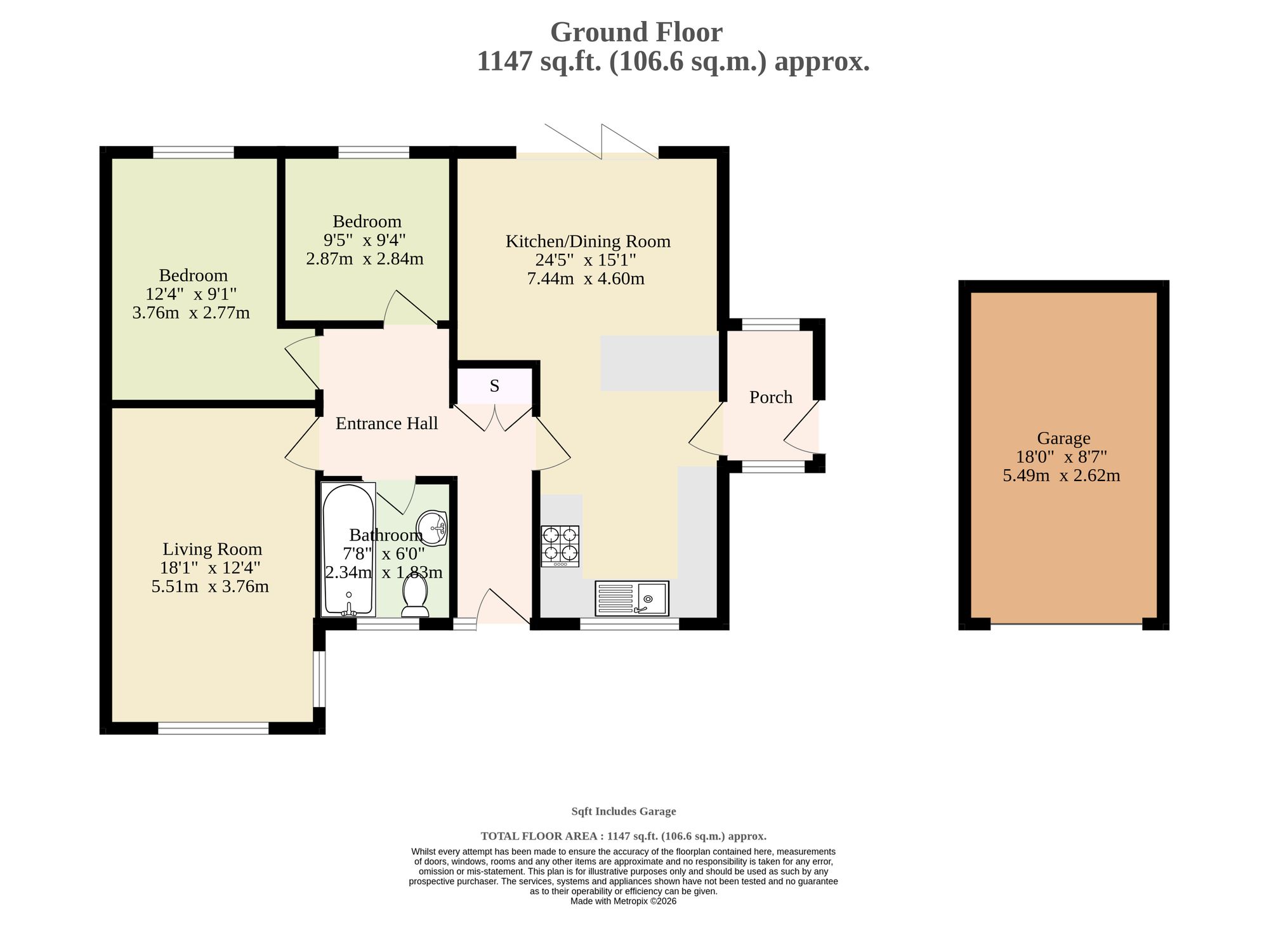 2 Acorn Way, Dereham floorplan