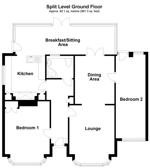 2 Bedrooms Detached bungalow for sale in Grand Drive, Herne Bay, Kent CT6