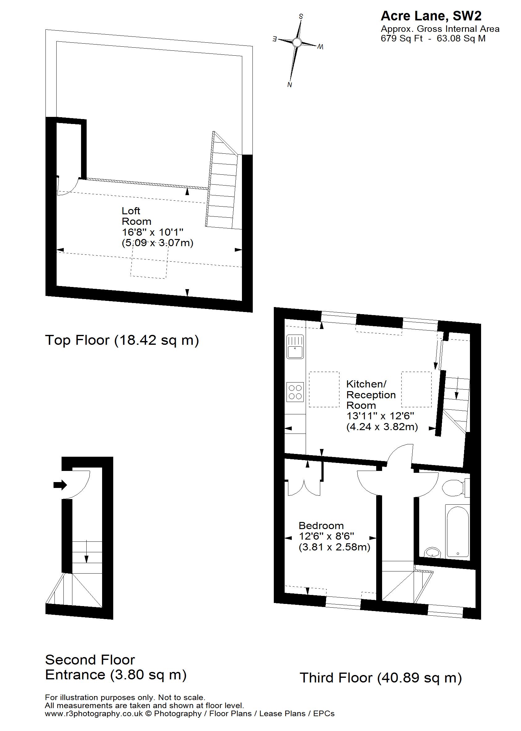 1 Bedrooms Flat to rent in Acre Lane, London SW2