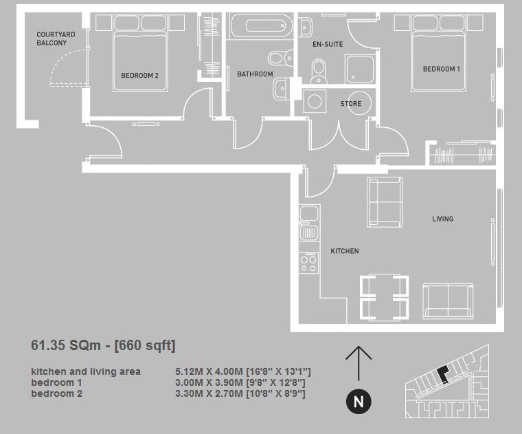 2 Bedrooms Flat to rent in Mann Island, Liverpool L3