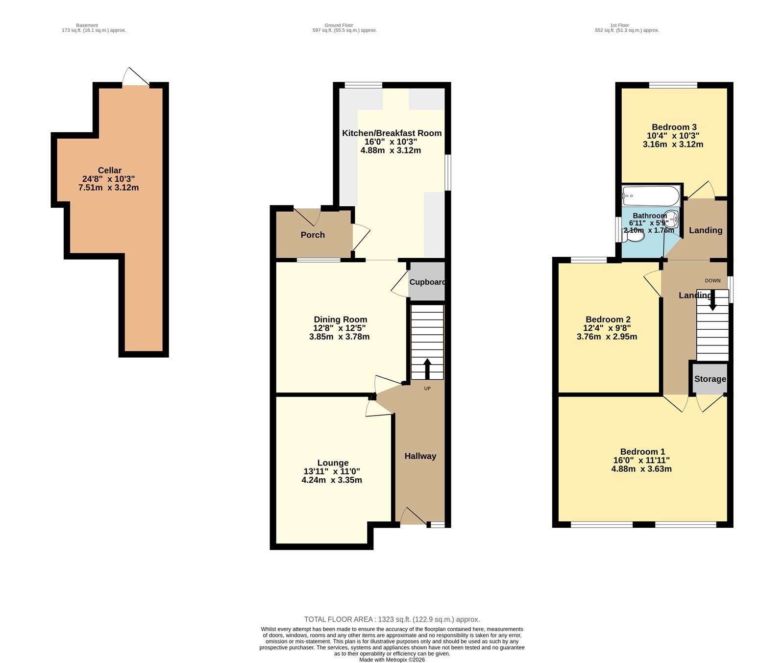 66, Keys Avenue, Bristol floorplan