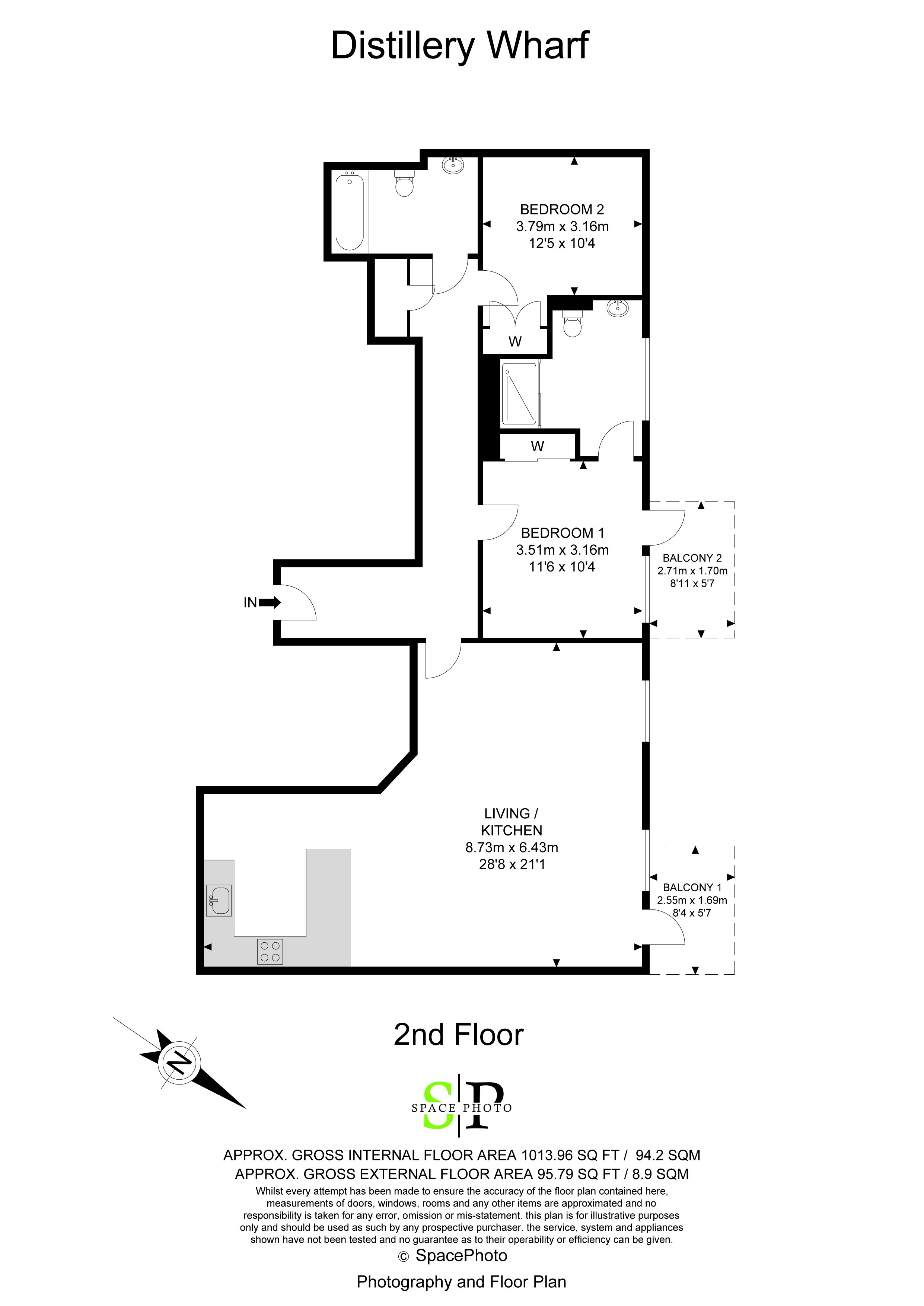 Flat 95, Parr's Way, Hammersmith floorplan