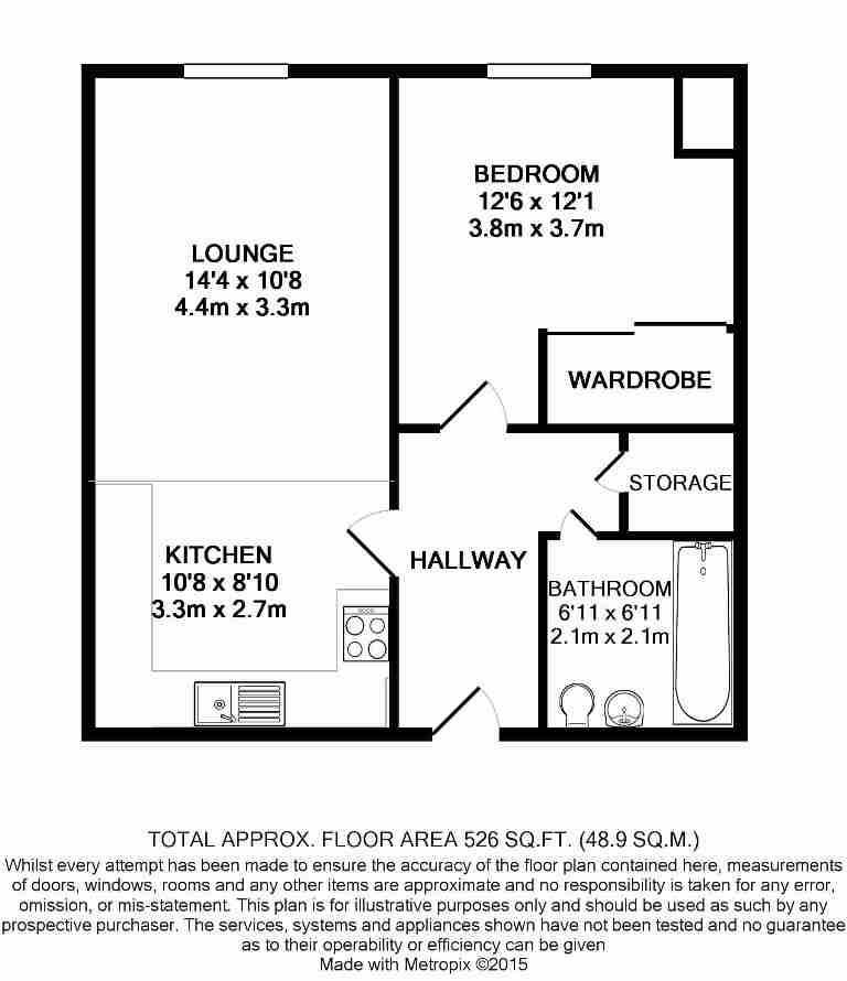 Flat 17, Fulmar House, Brand Avenue, Uxbridge floorplan
