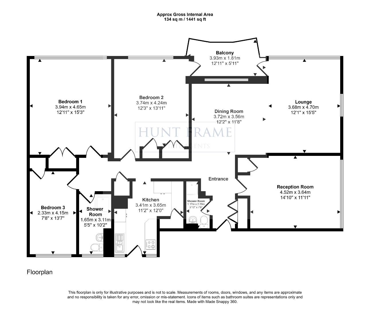 21, Grand Court, King Edwards Parade, Eastbourne floorplan