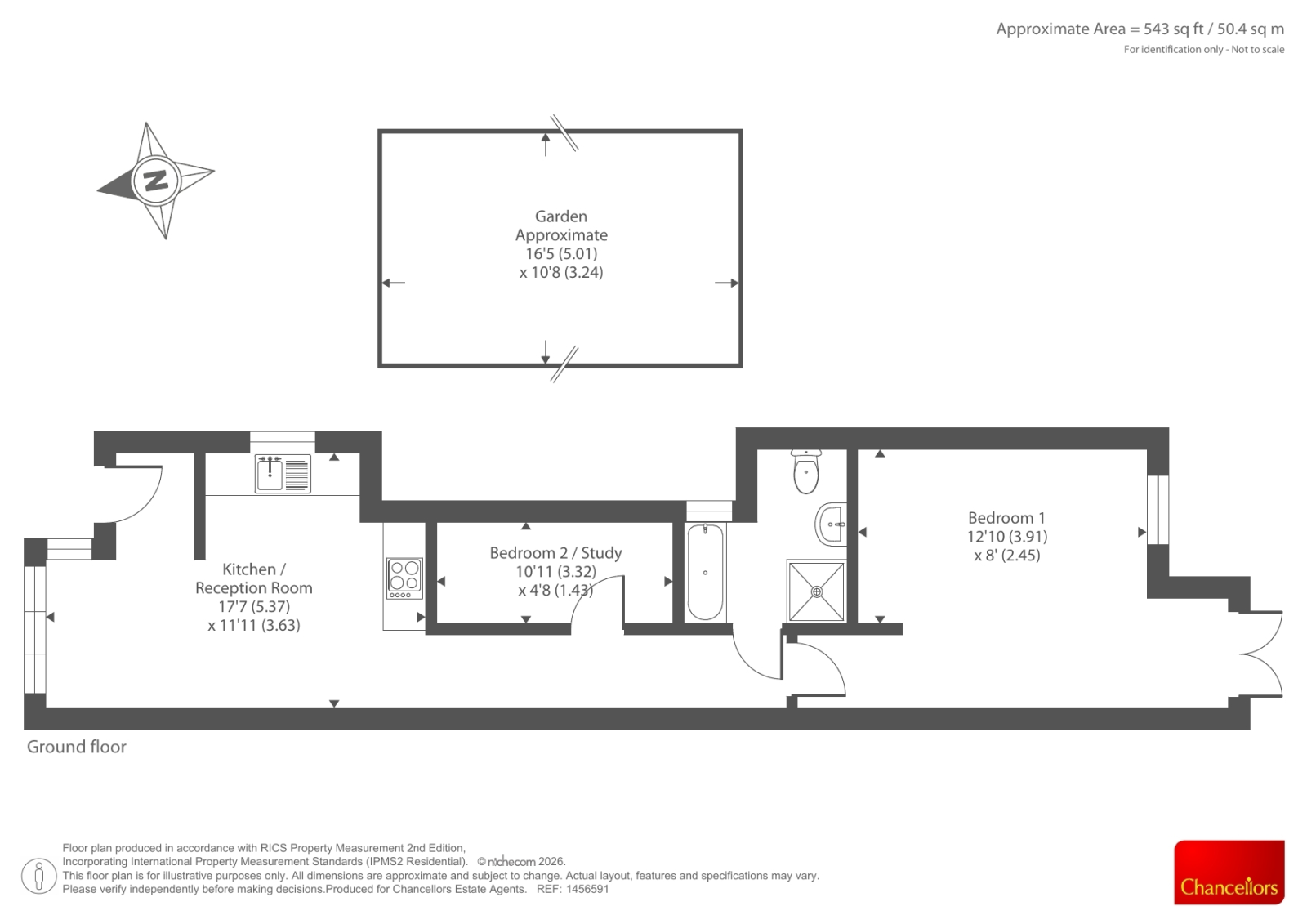 Flat A Maple Place, 46, Van Diemans Lane, Oxford floorplan