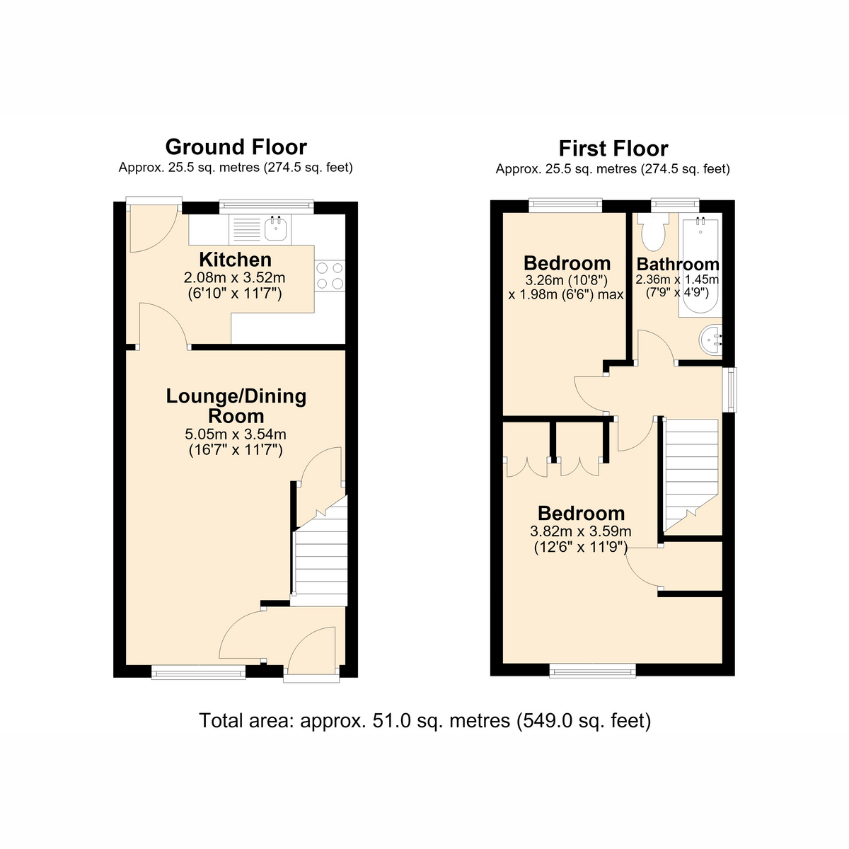 Corporation Lane, Shrewsbury floorplan