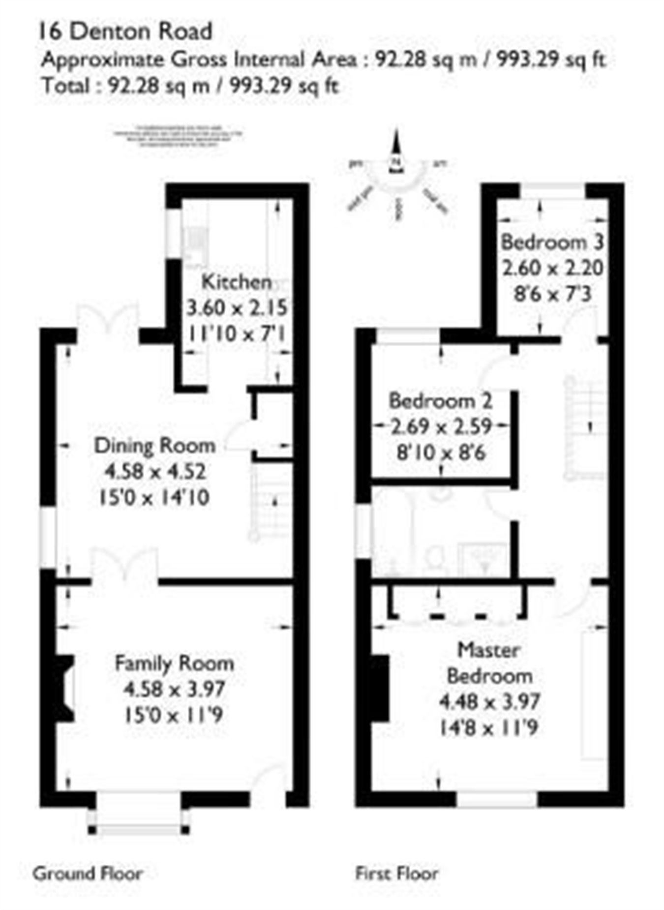 16, Denton Road, Bolton floorplan