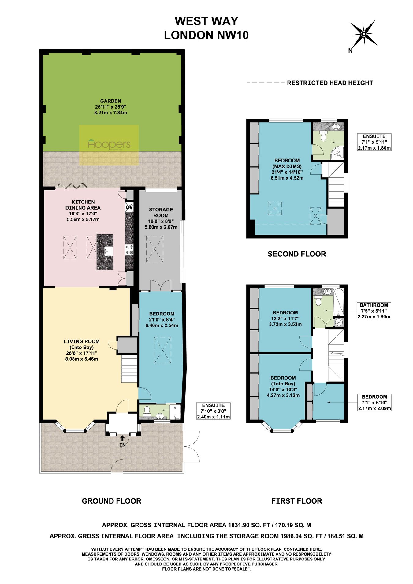 38, West Way, London floorplan
