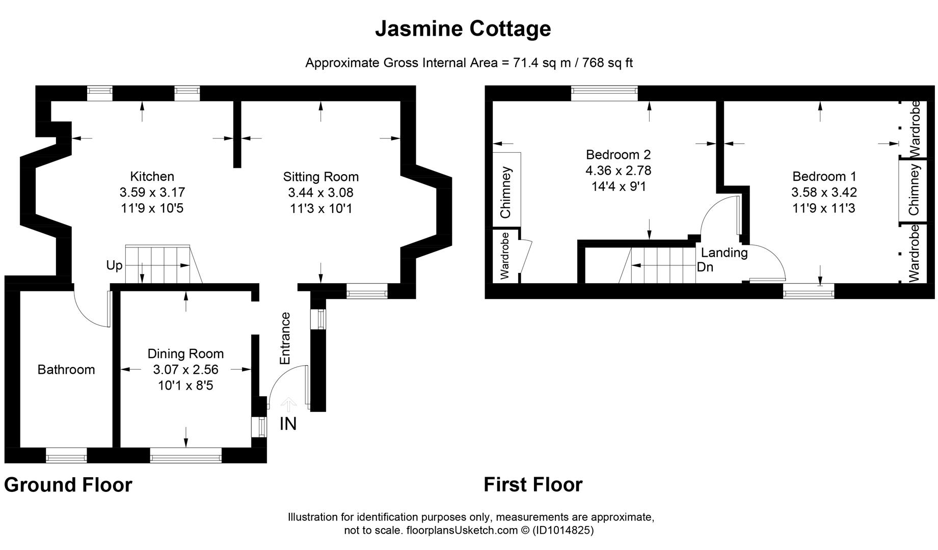 Jasmine Cottage, Welcombe, Bideford floorplan