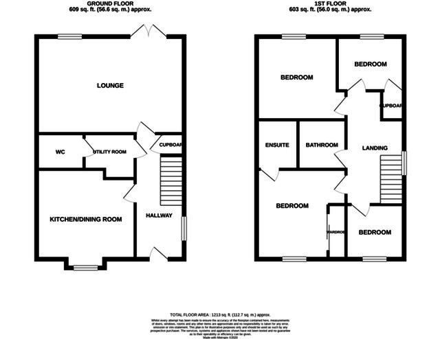 10, Darwin Drive, Biggleswade floorplan