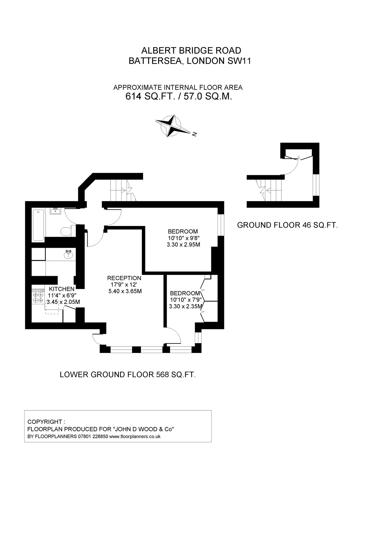 2 Bedrooms Flat for sale in Albert Bridge Road, London SW11