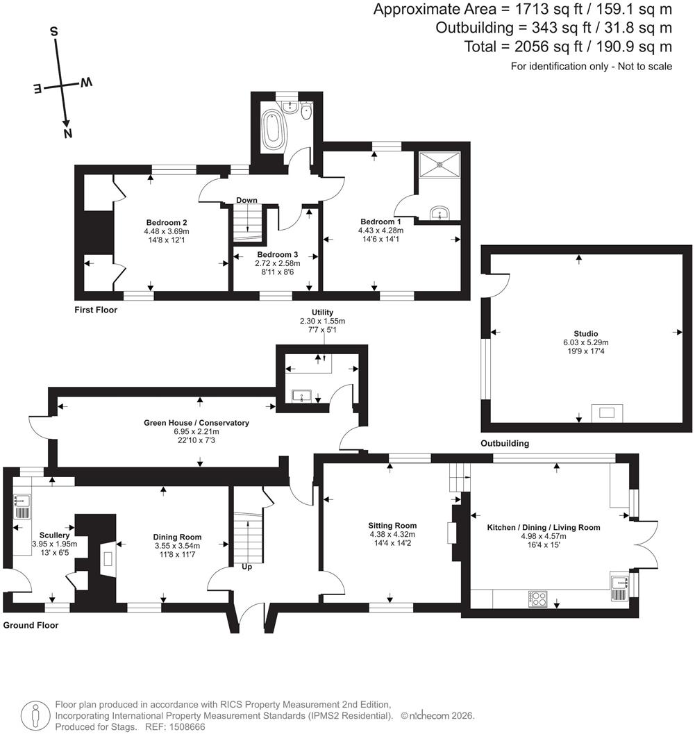 Hedgehog Cottage, Bideford floorplan