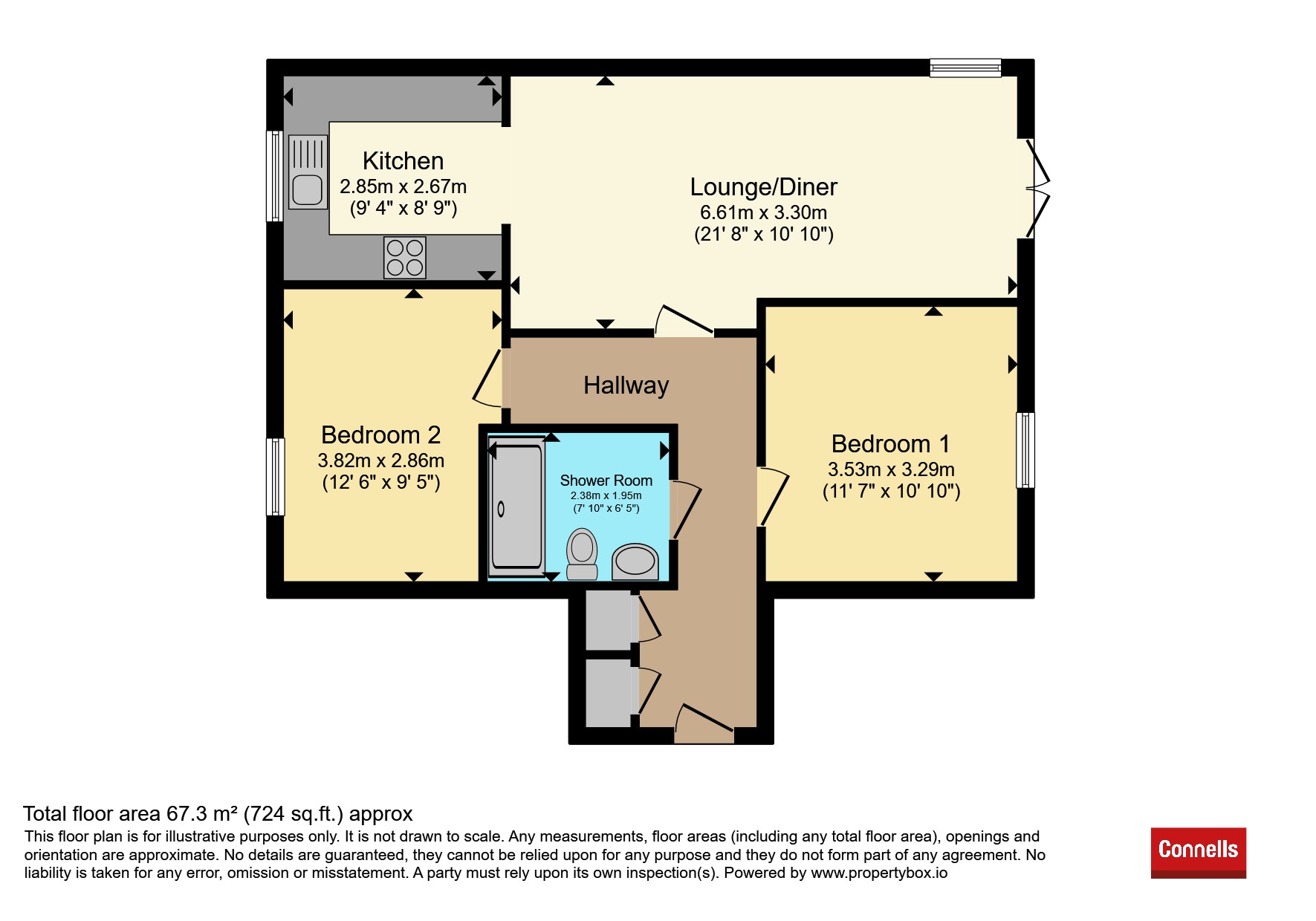 Flat 4, Clinch Court, Moorland Close, Witney floorplan