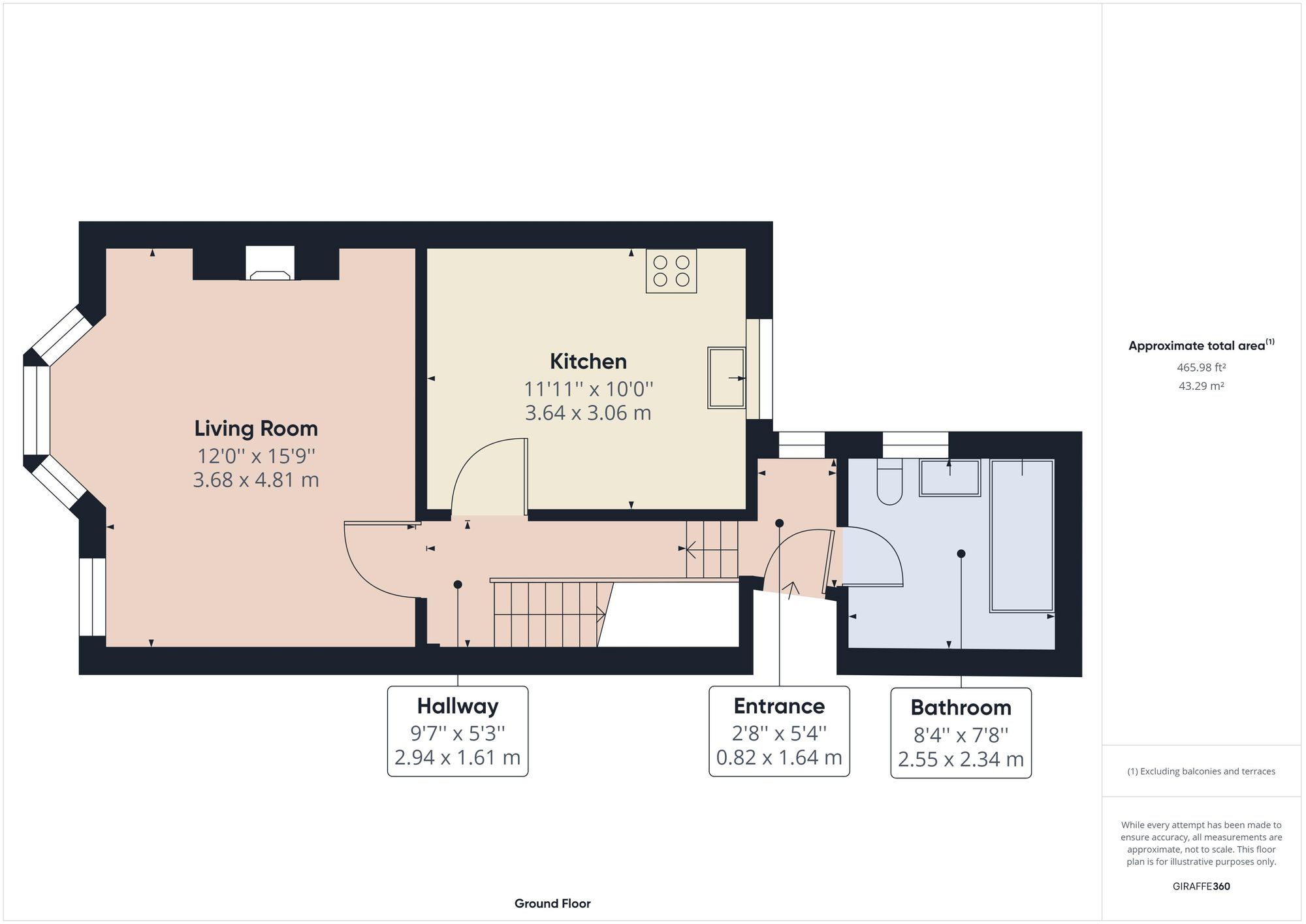 28a Upper Lewes Road, Brighton floorplan