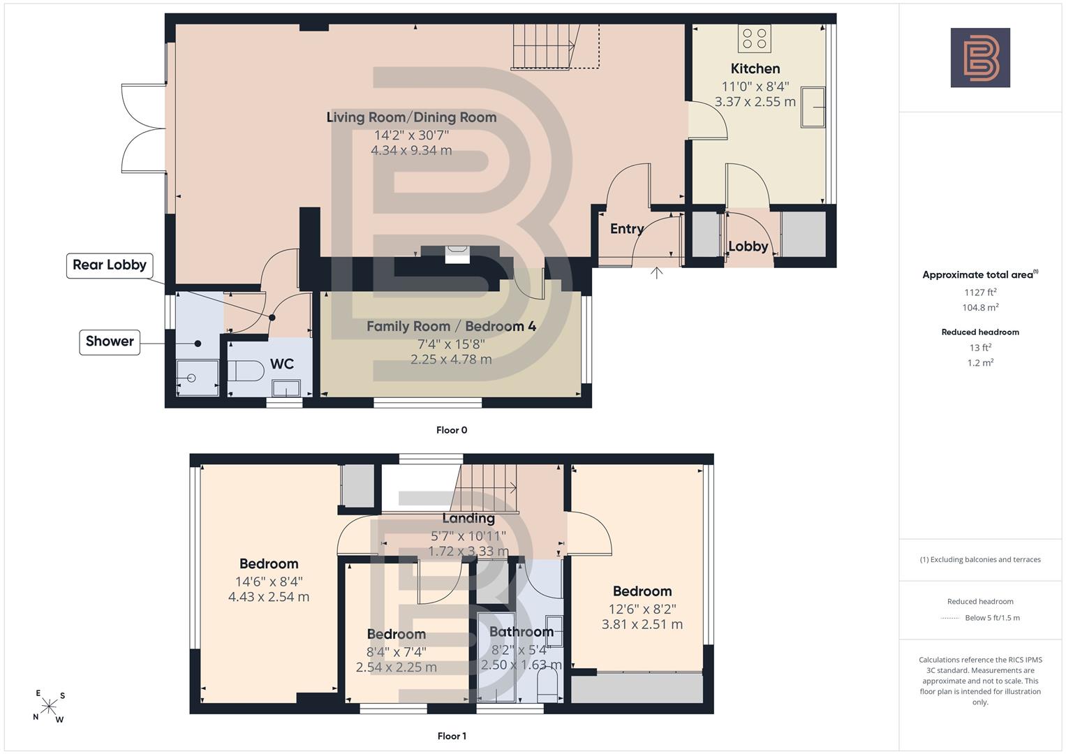 120, Lawford Lane, Rugby floorplan