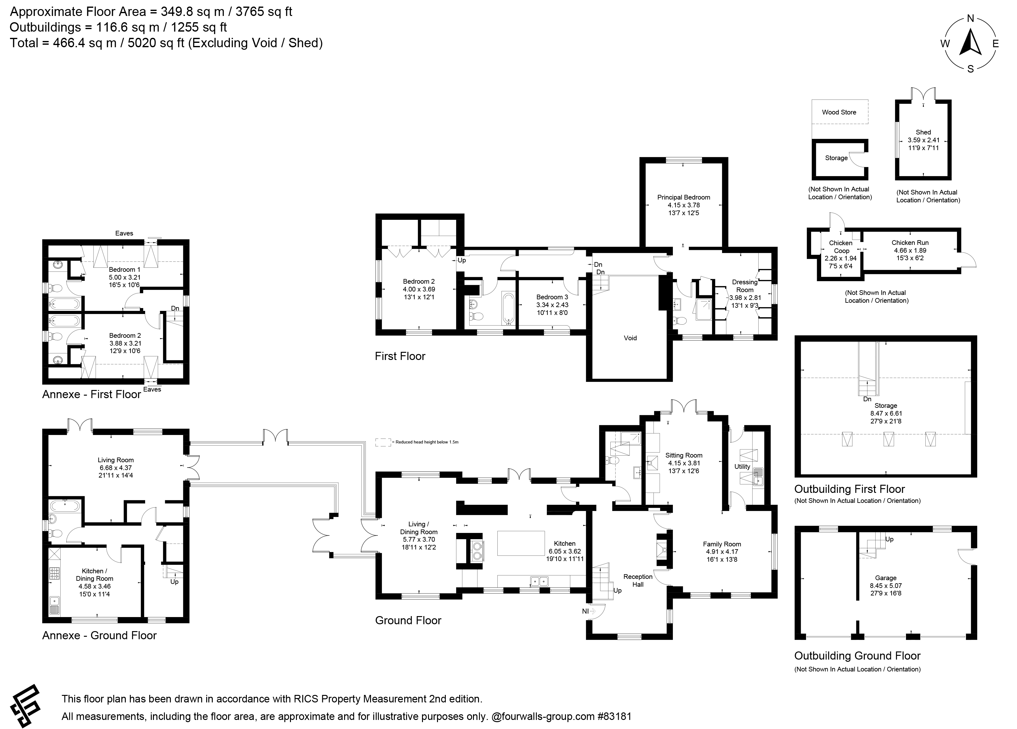 Lains Cottage,, Quarley, Hampshire floorplan