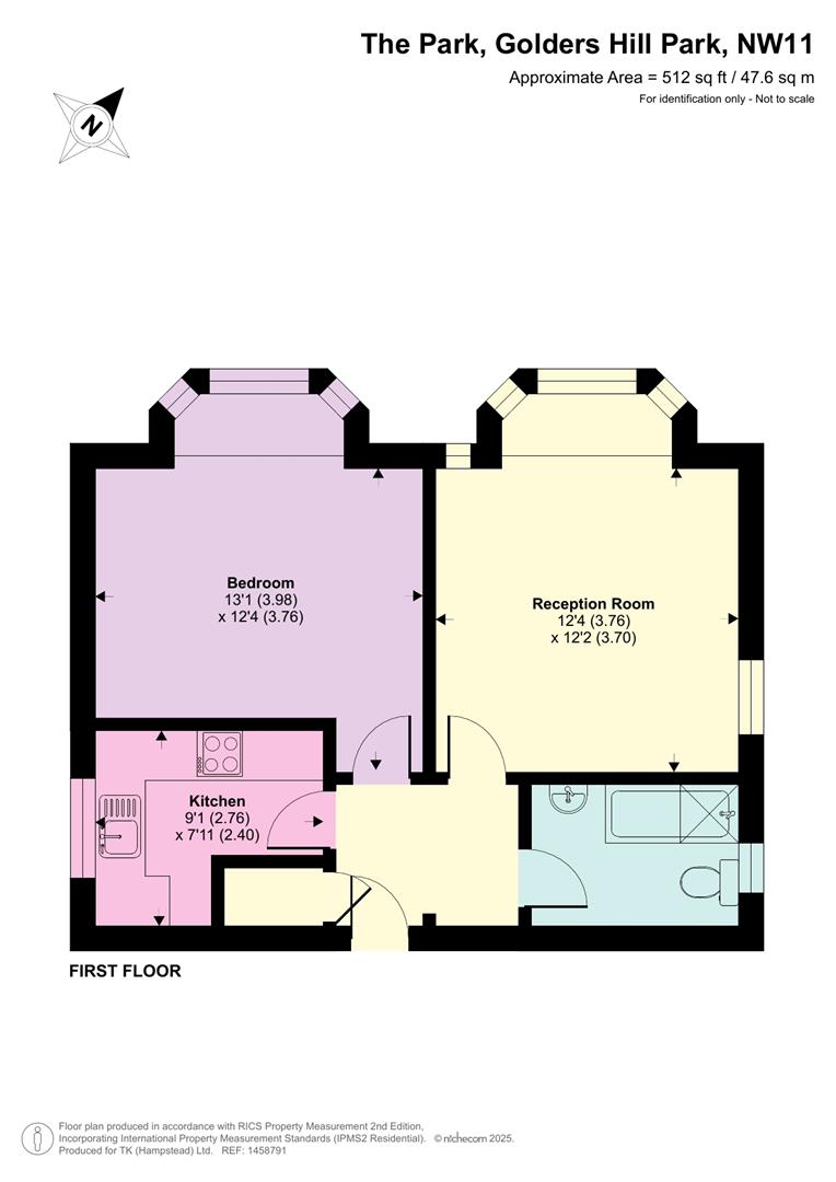 Flat 4, 2, The Park, Golders Green floorplan
