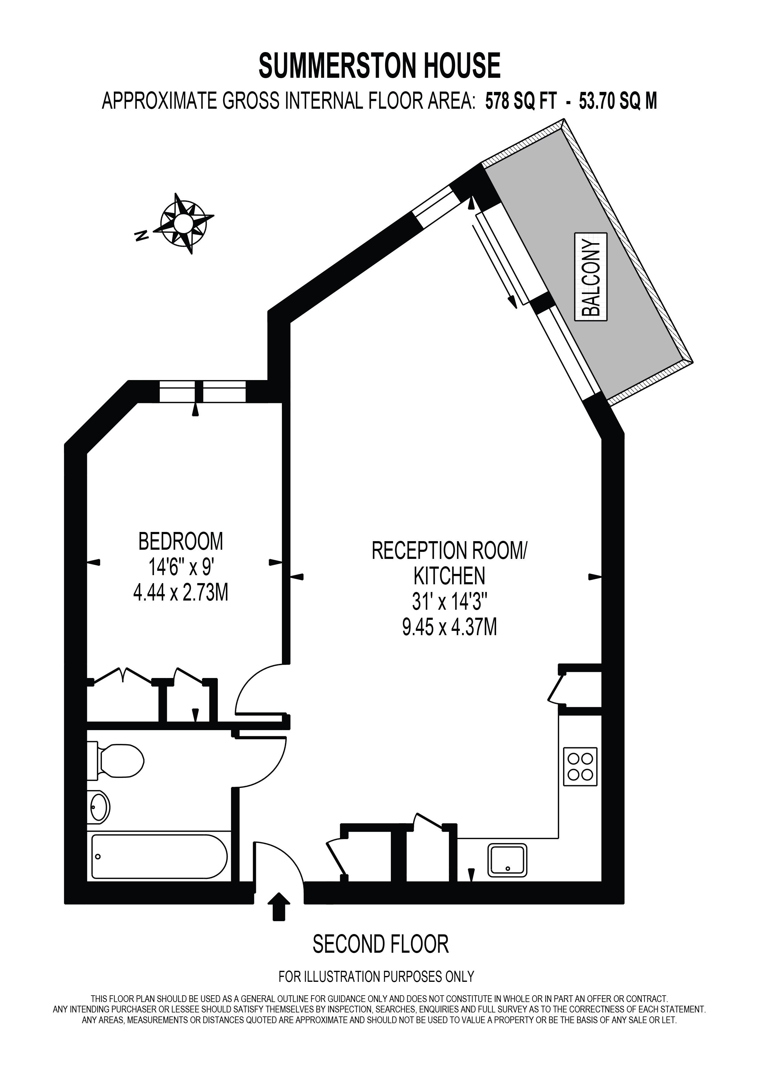 1 Bedrooms Flat to rent in Summerston House, Royal Wharf, London E16