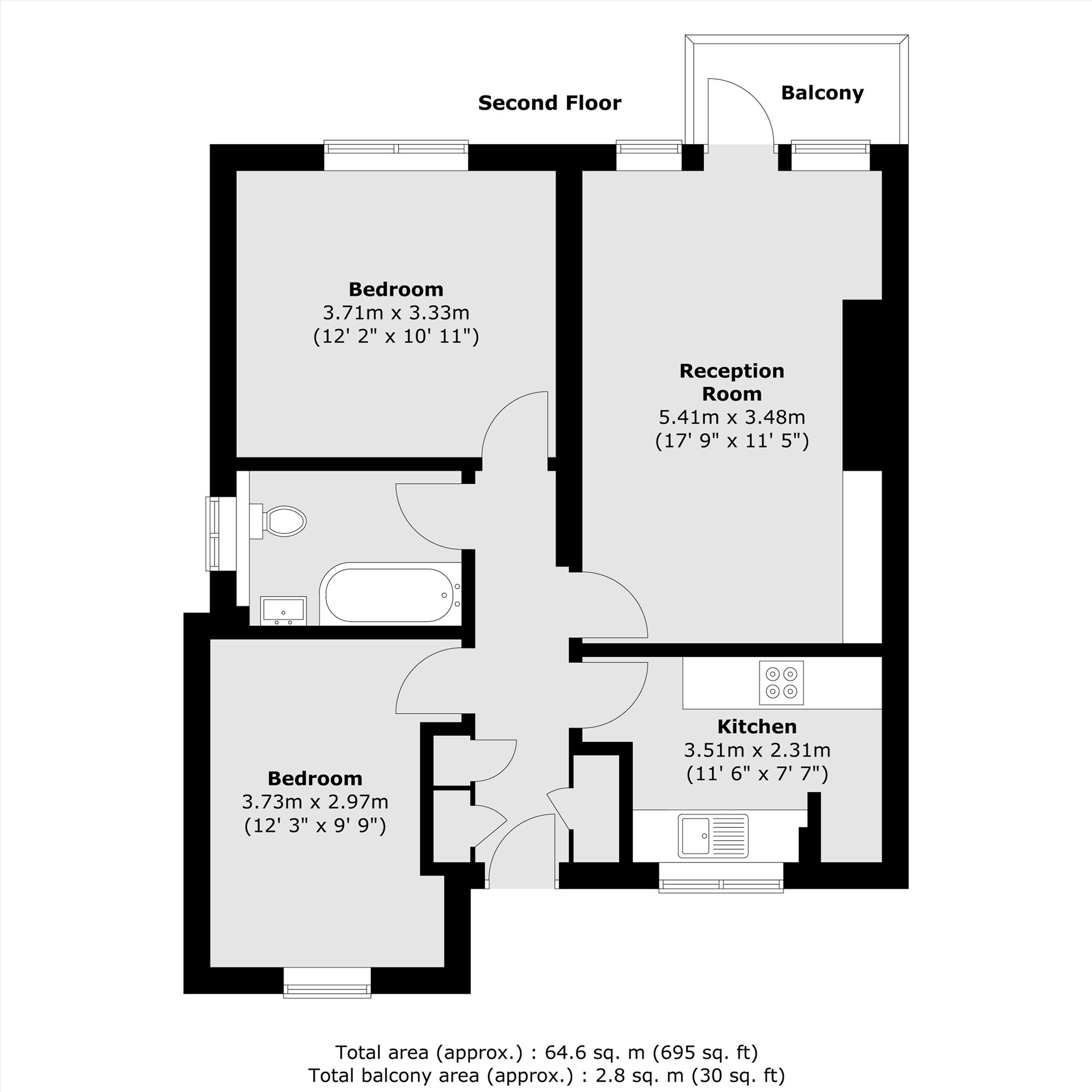 Flat 9, Ernest Simmonds House, Dennett's Road, London floorplan