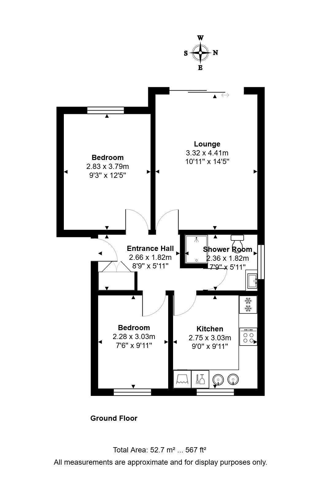 Onslow Lodge, Riverside Road, Staines-upon-Thames floorplan