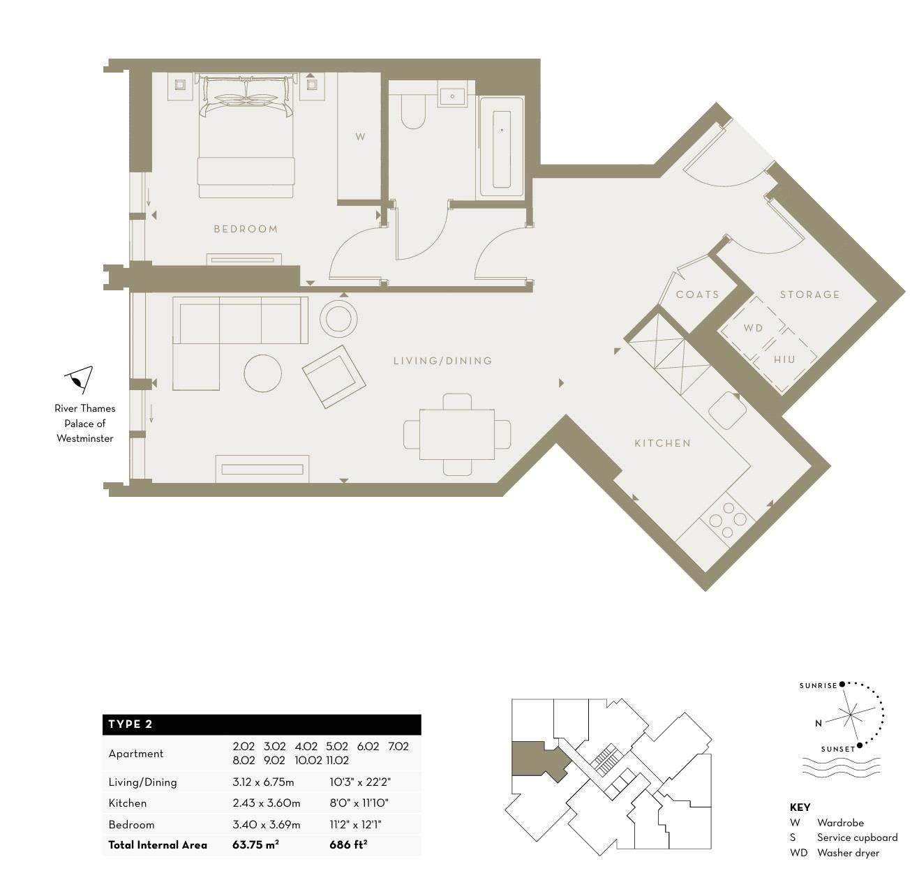 1 Bedrooms Flat for sale in Albert Embankment, London SE1