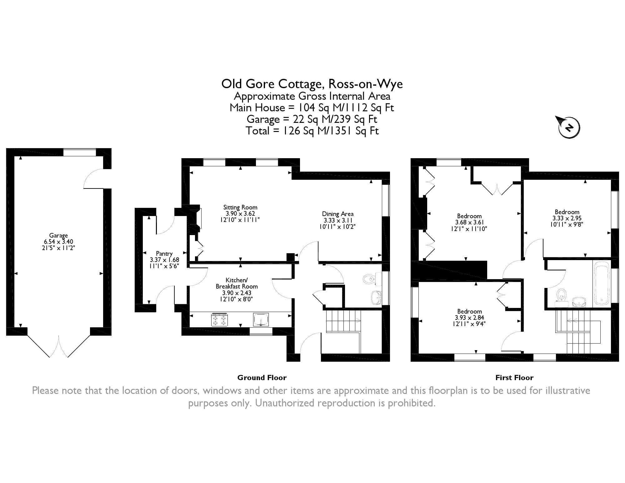 3 Bedrooms Cottage for sale in Old Gore, Ross-On-Wye HR9