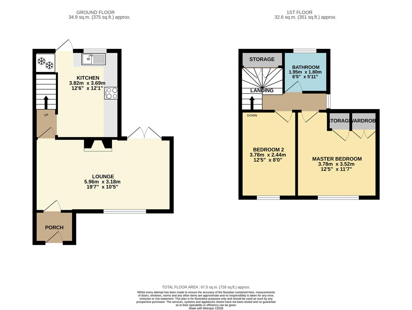 122, Woodcroft, Harlow floorplan