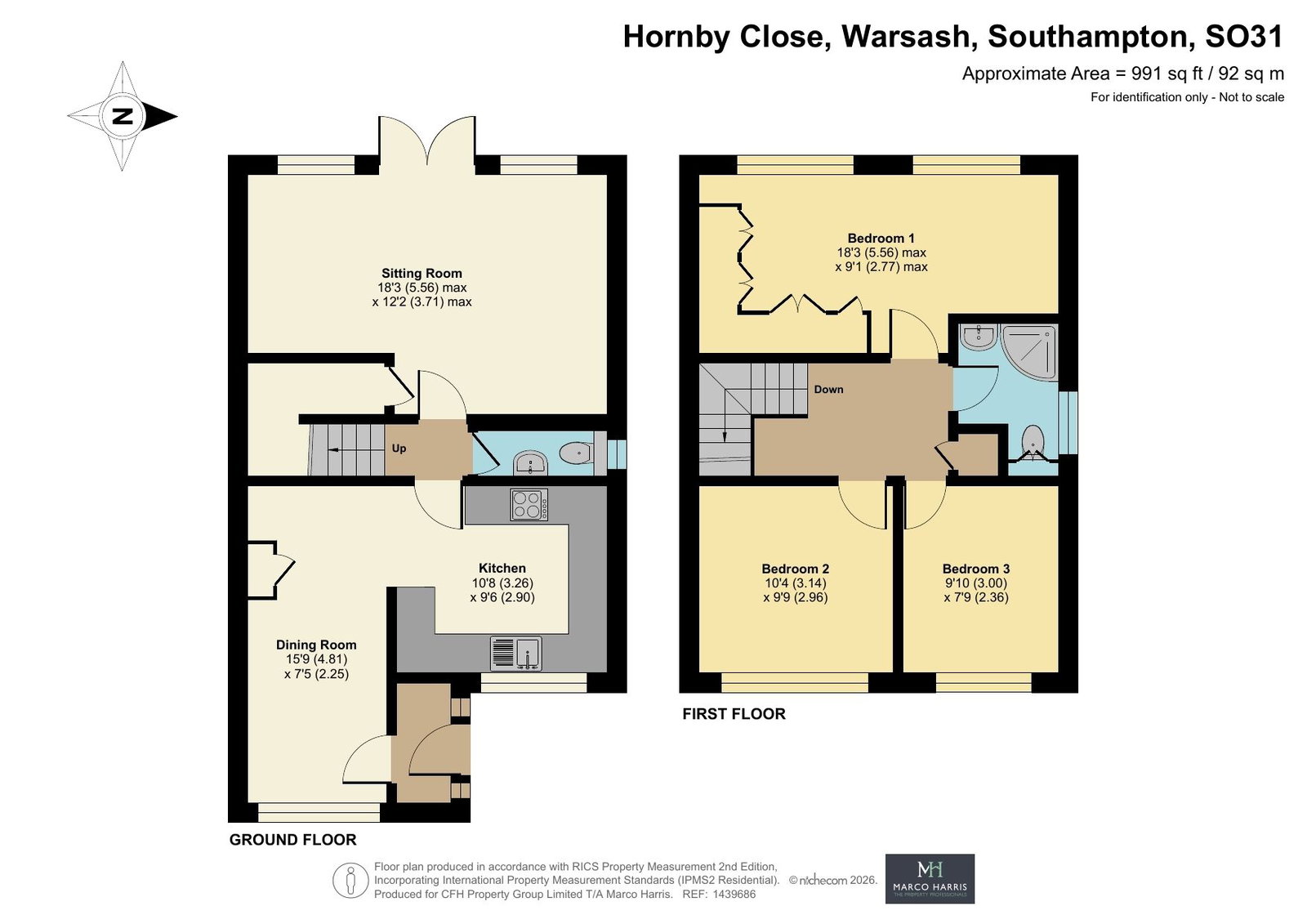 28, Hornby Close, Southampton floorplan
