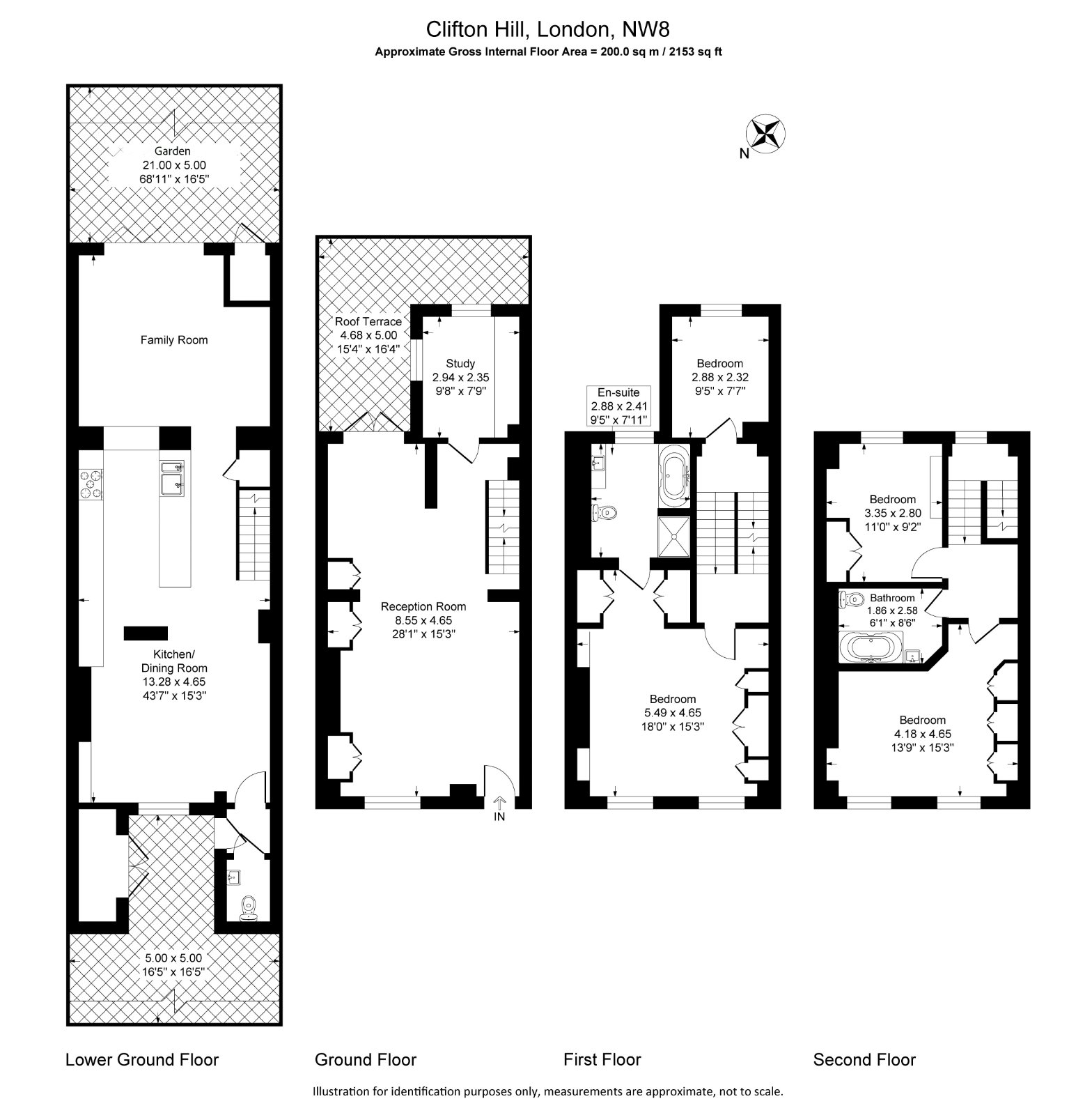 77, Clifton Hill, London floorplan
