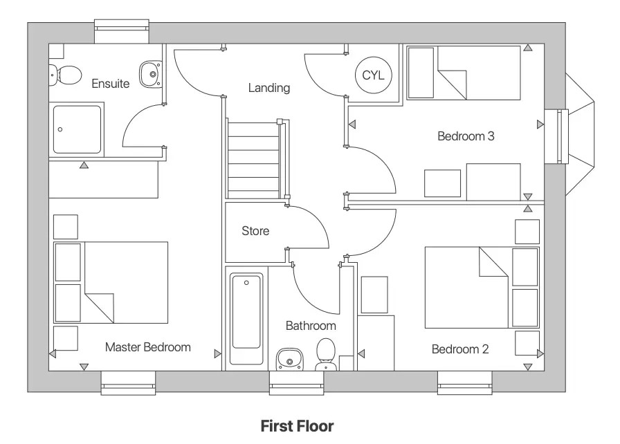 Plot 55, Hesketh Close, Ripley floorplan