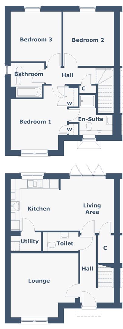 Plot 222, Mansfield Park, Scone floorplan