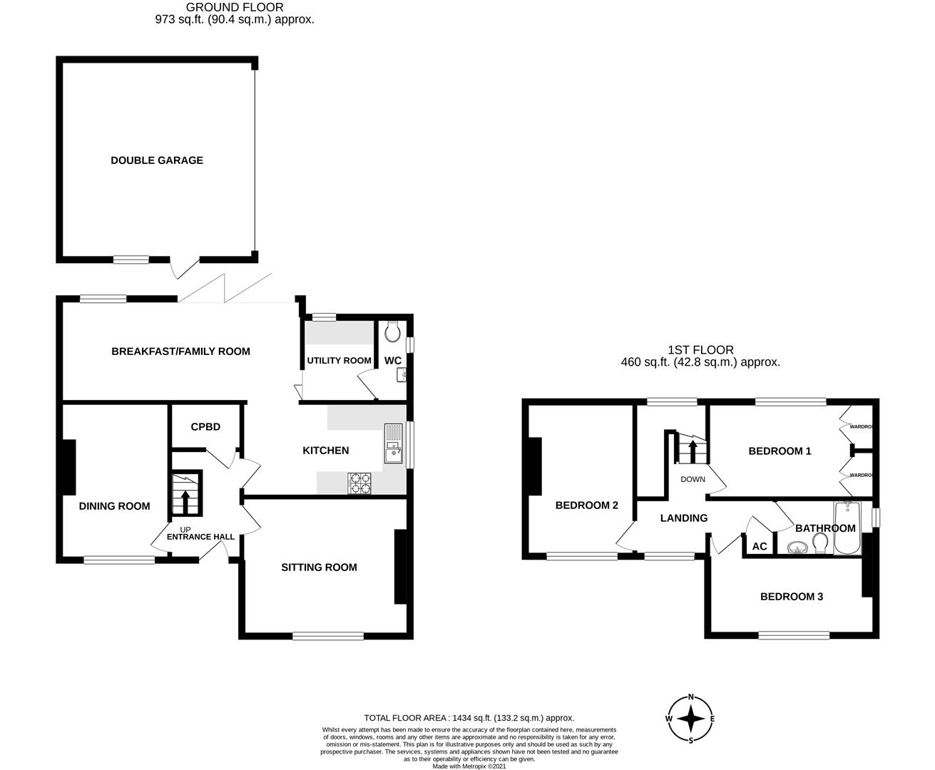 1, Welland Road, Upton upon Severn floorplan