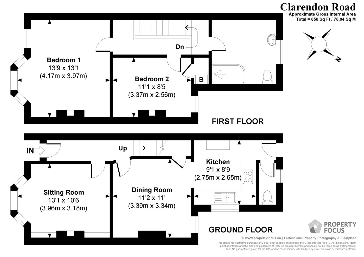 39, Clarendon Road, Southampton floorplan