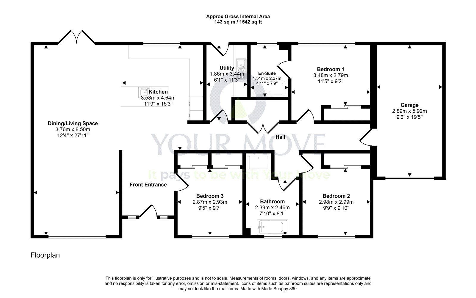 Plot 3,, Bluebell Gardens, Dumfries floorplan