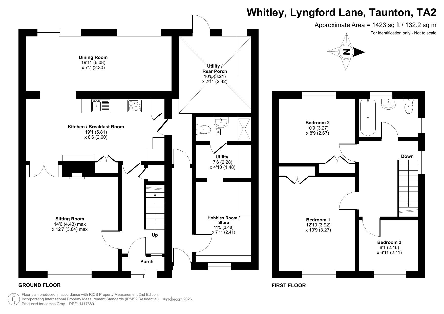 Whitley, Lyngford Lane, Taunton floorplan
