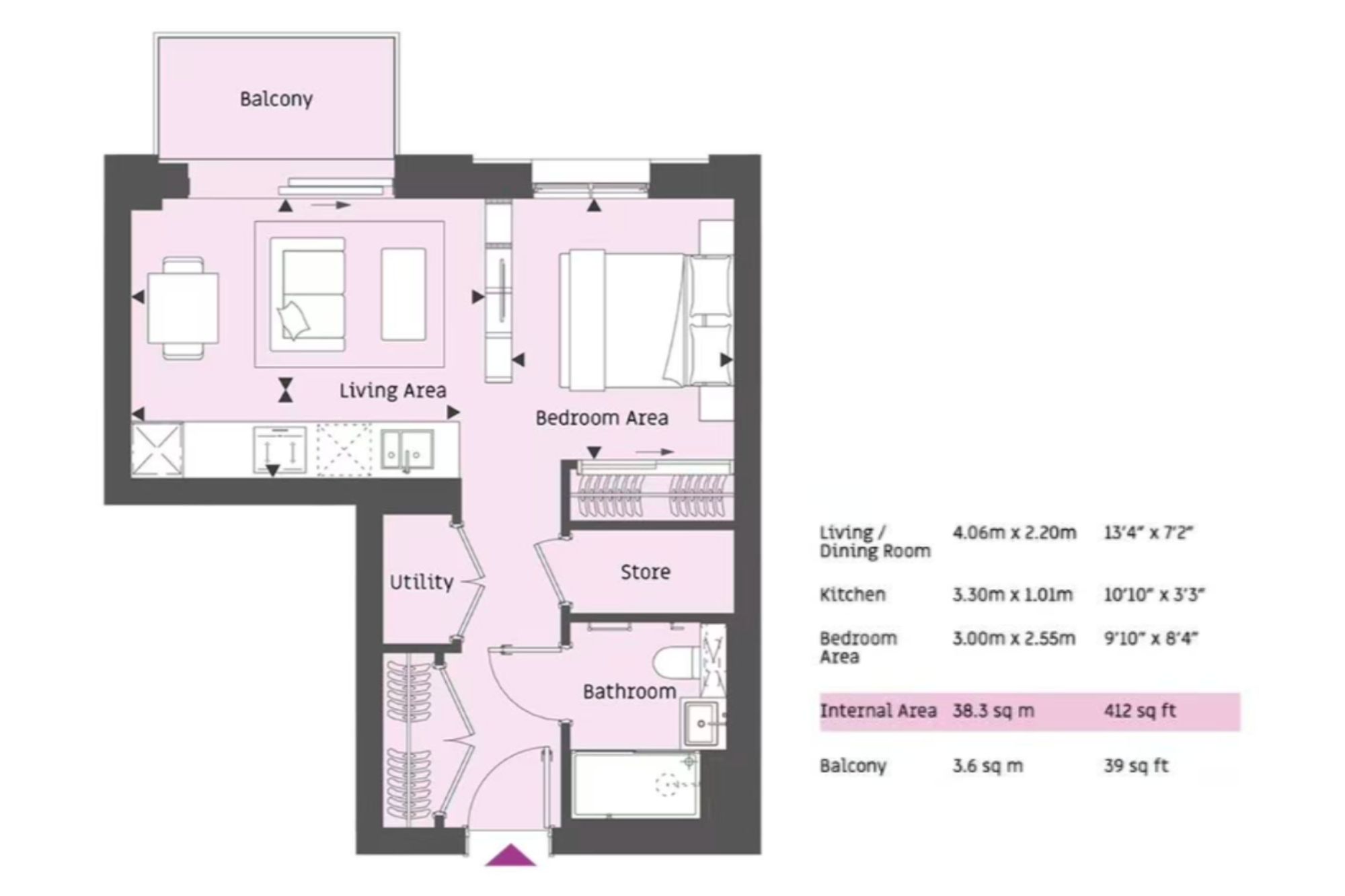 03.11 Union Court The Exchange 2 Fauna Walk, Watford floorplan