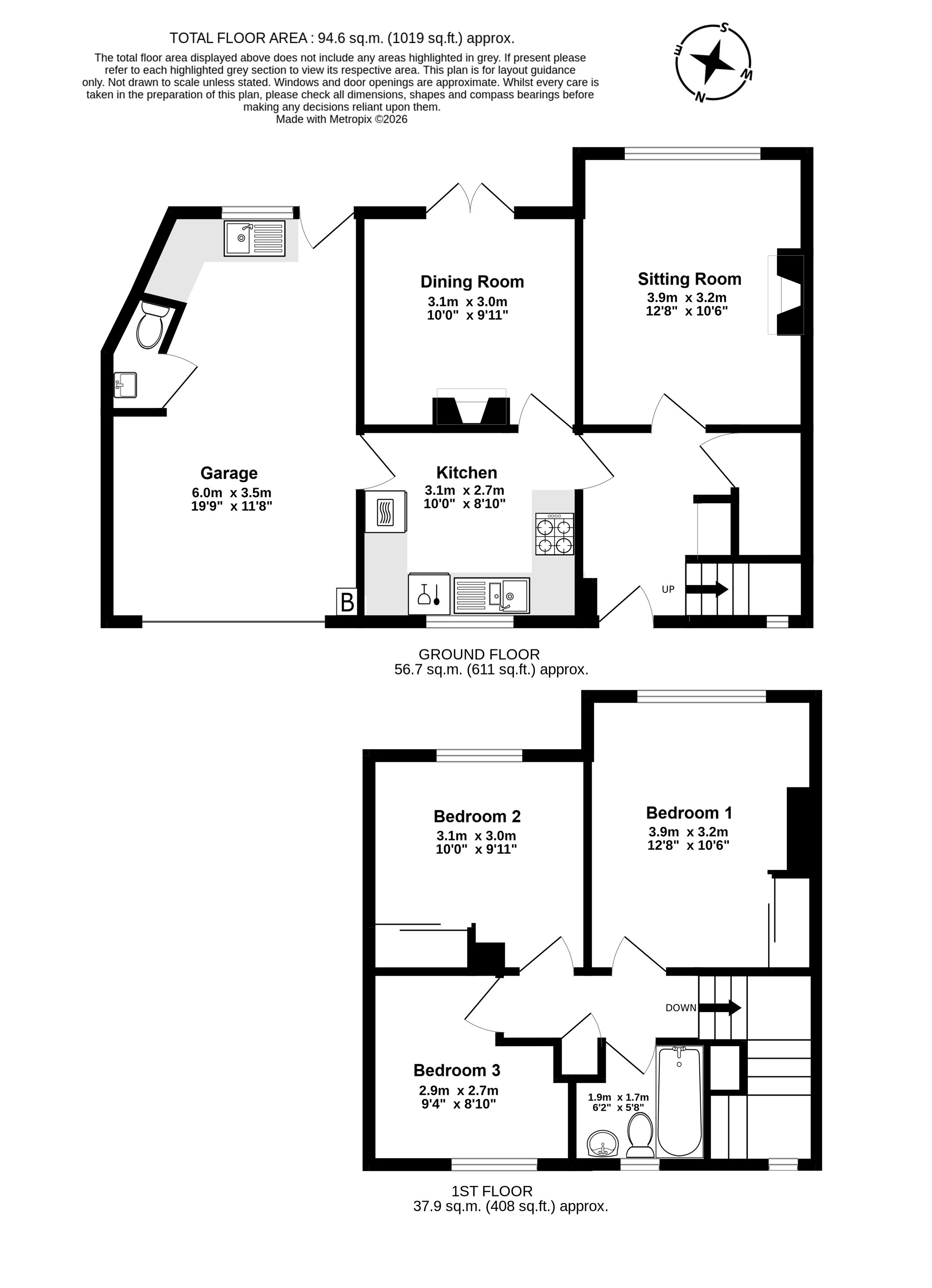 63, Church Lane, Kent floorplan