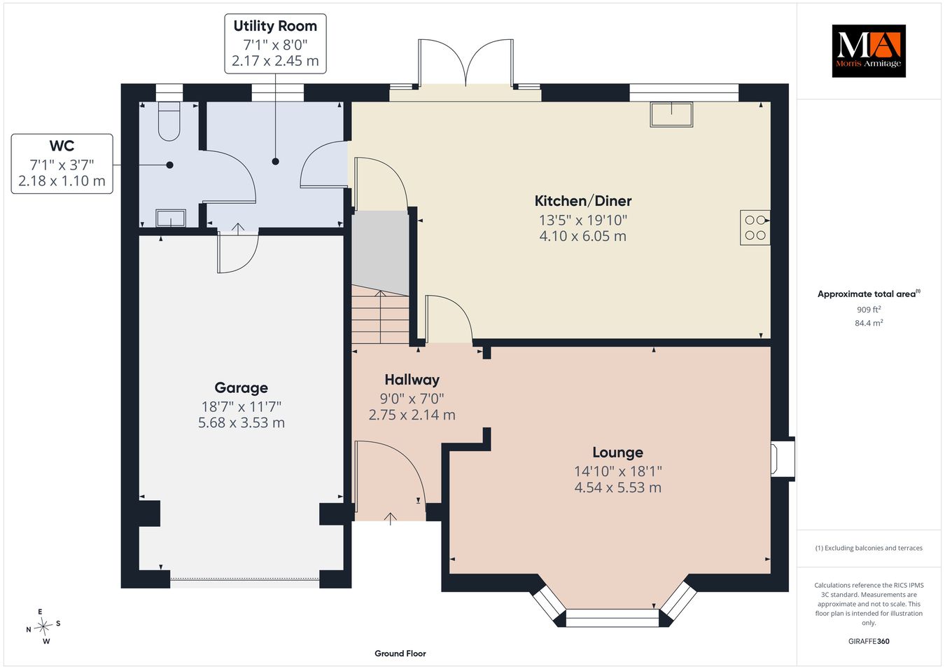 Downfields House, Ely Road, Downham Market floorplan