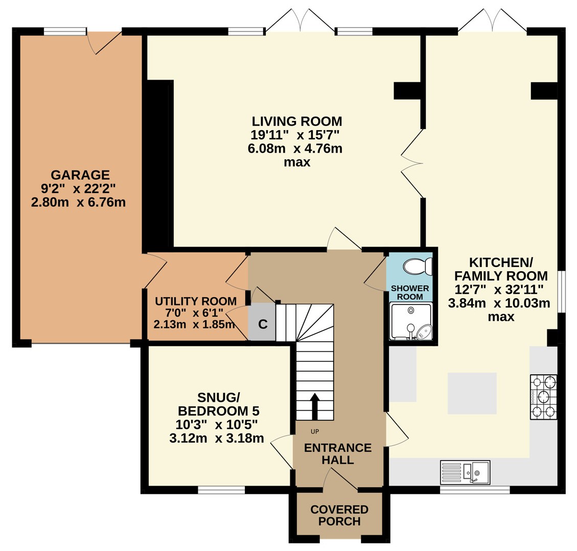 Owl Cottage,, Ashwater, Devon floorplan