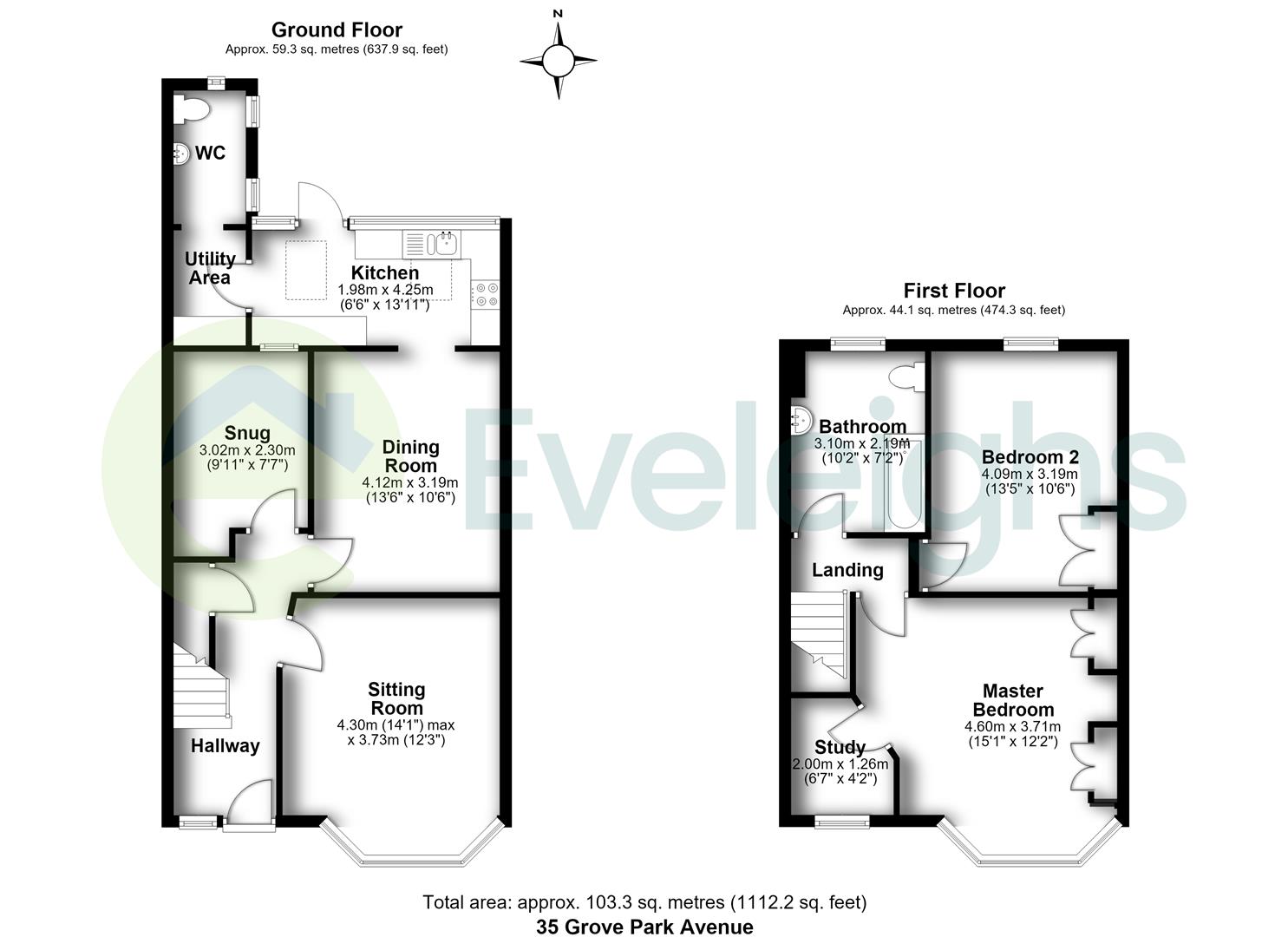 35, Grove Park Avenue, Bristol floorplan