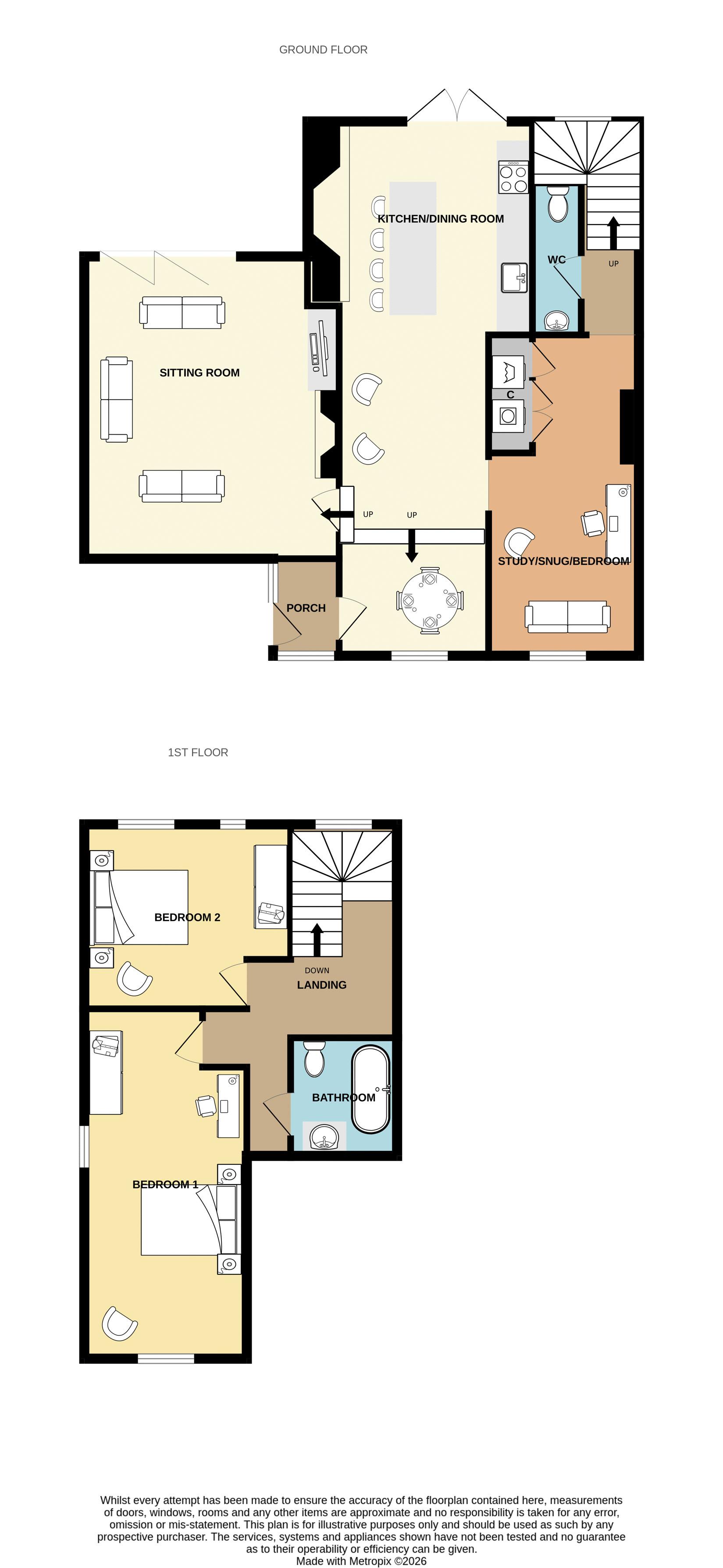 Little Court, Ganges Hill, Taunton floorplan