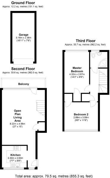 2 Bedrooms Flat to rent in Bury Meadows, Rickmansworth WD3