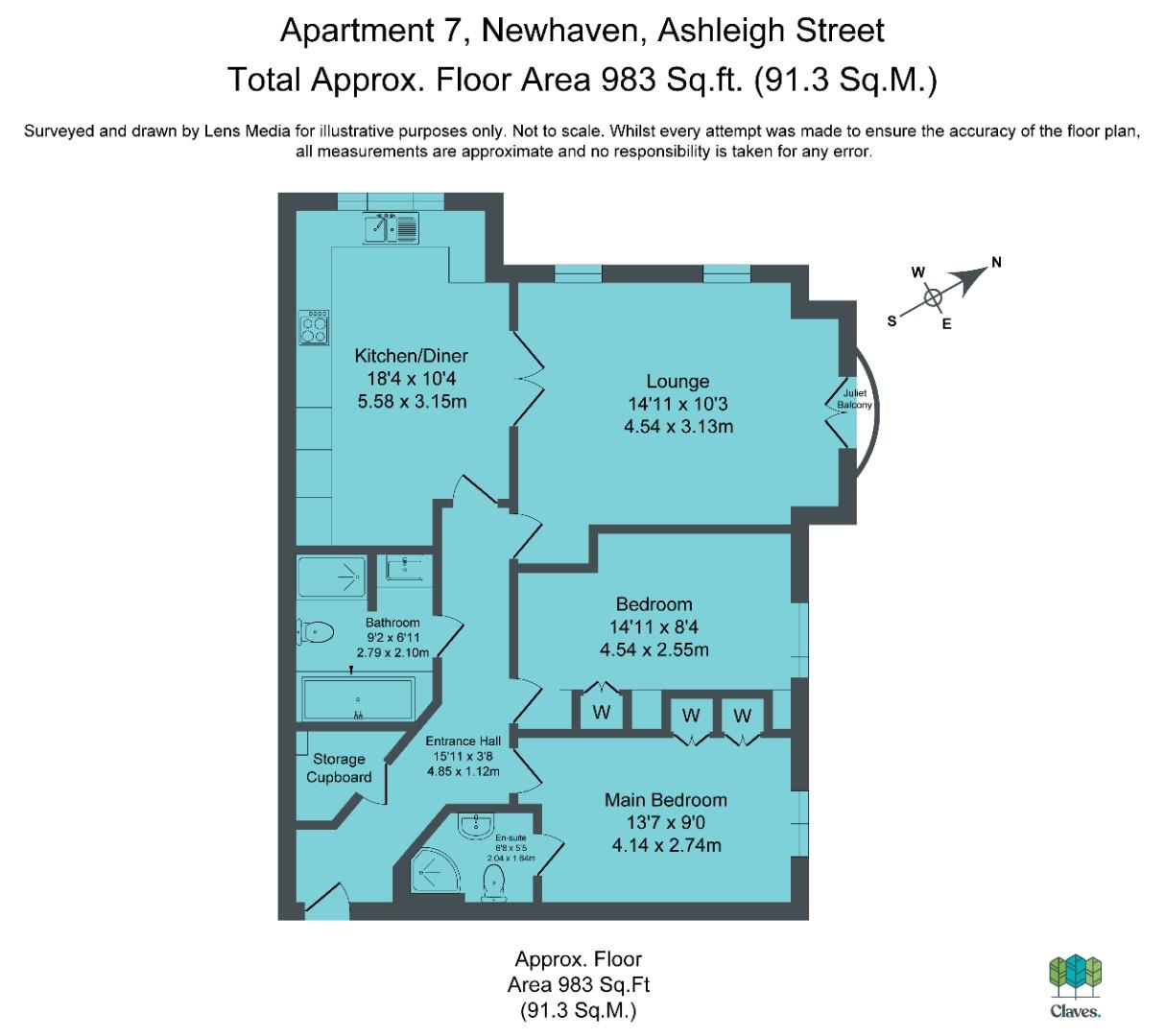 7 Newhaven, Ashleigh Street, Darwen floorplan