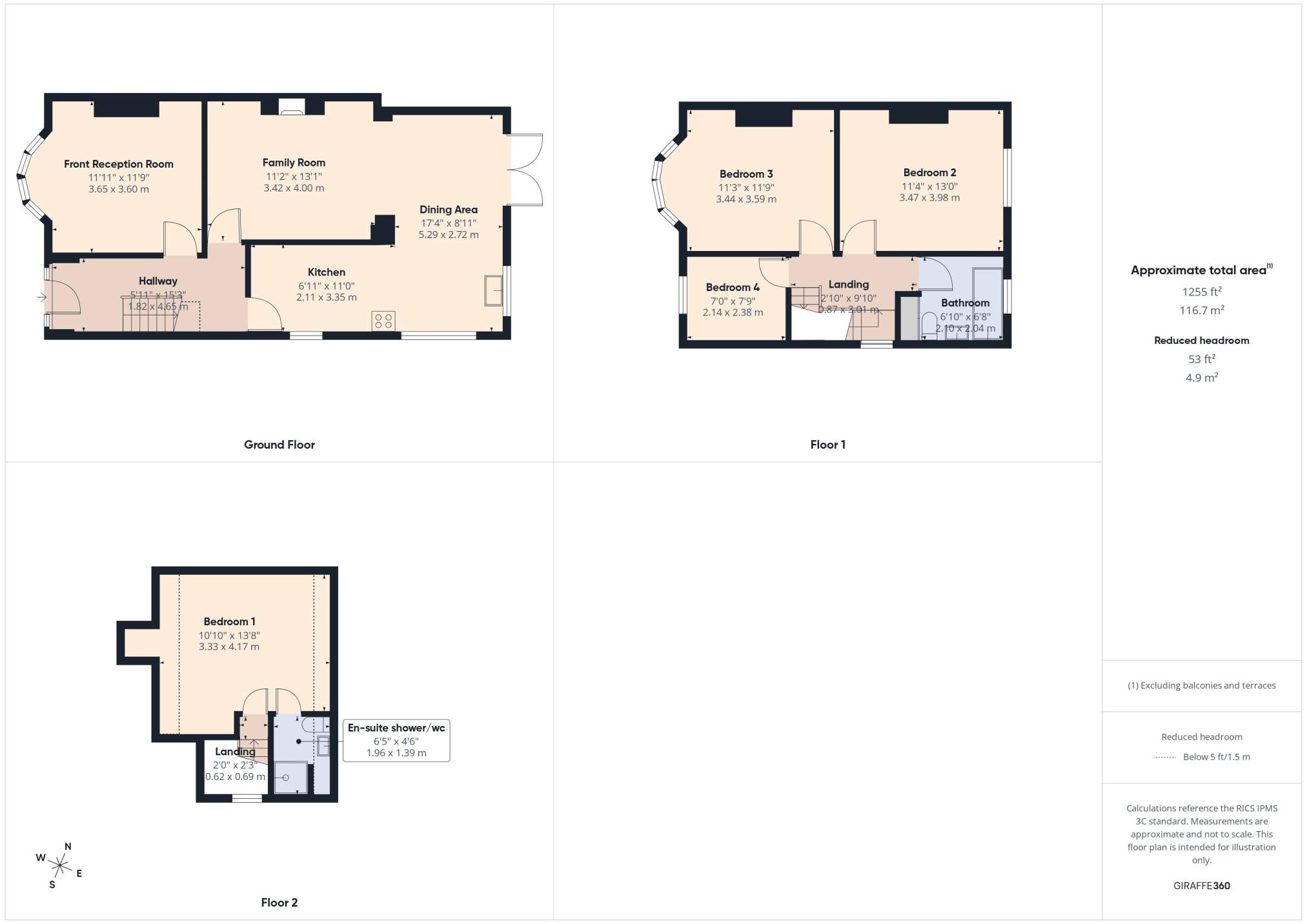 54, Manor Way, Cardiff floorplan