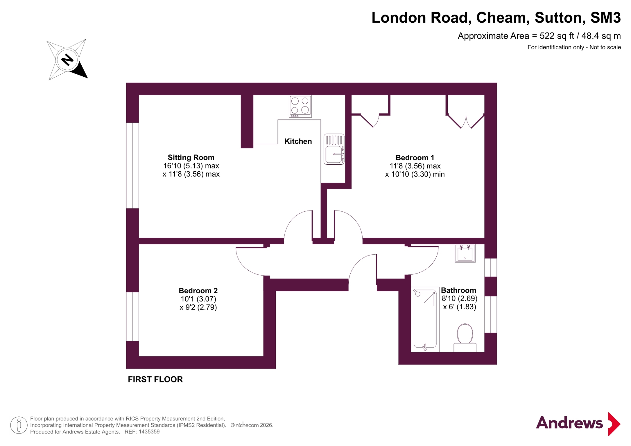 575A, London Road, Sutton floorplan