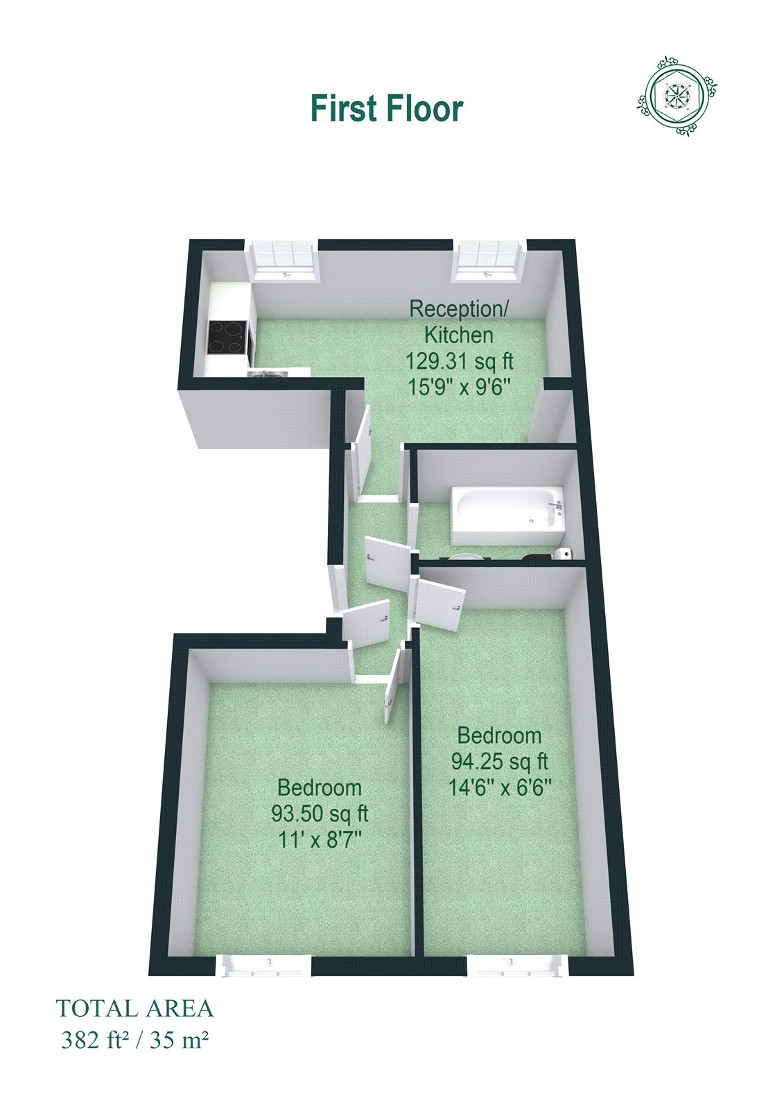 245B, Royal College St, London floorplan