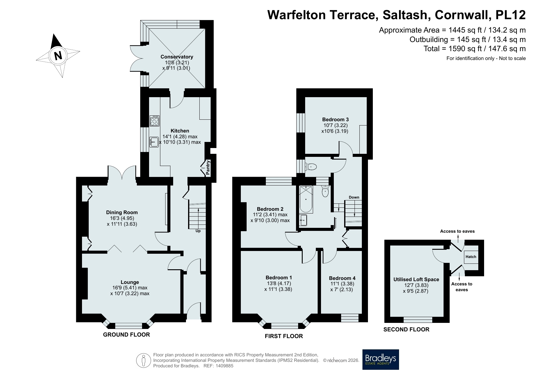 2, Warfelton Terrace, Cornwall floorplan