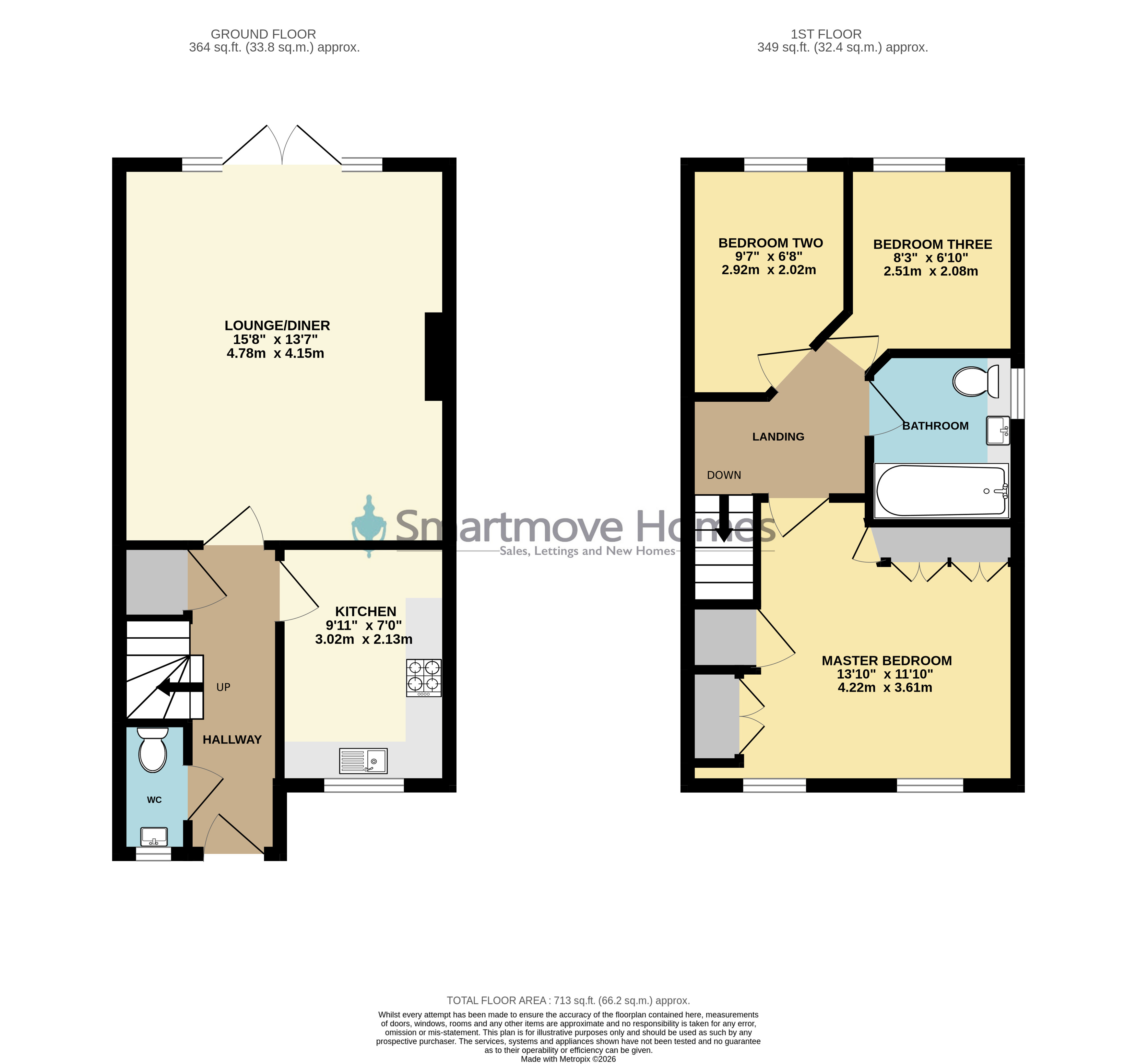 Woodfield Road, Alfreton floorplan