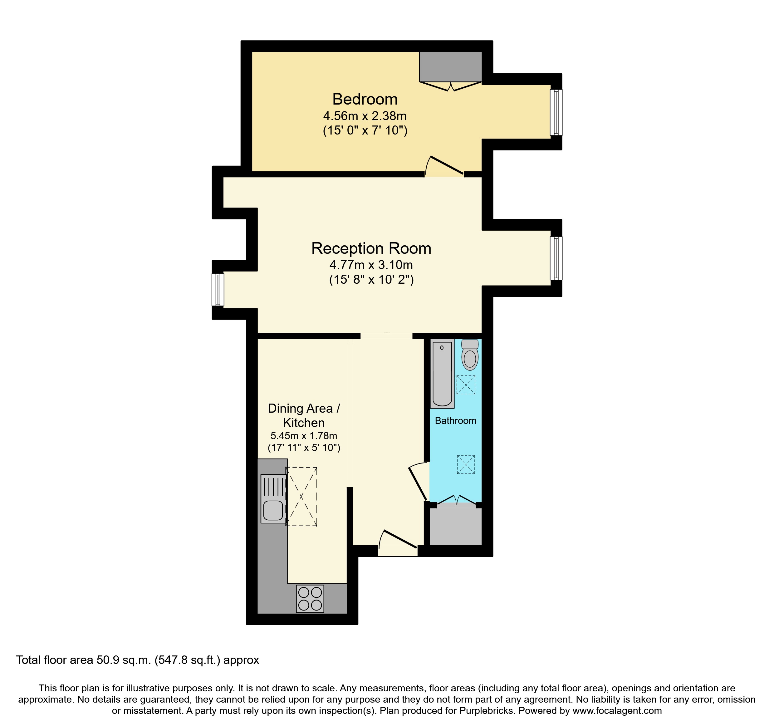 Flat 7, 13, Sunnyhill Road, London floorplan