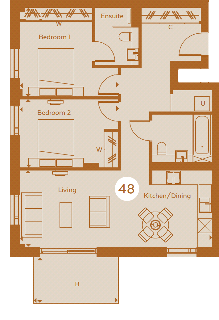 2 Bedrooms Flat to rent in Kingly Building, Woodberry Down, London N4